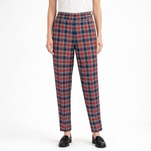 VTG Escada Sport Plaid Pants 38 EU 6 US Y2k Preppy Wool Old Money Tartan Tapered